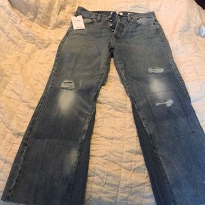 Re/Done Original, High Rise Crop Flare