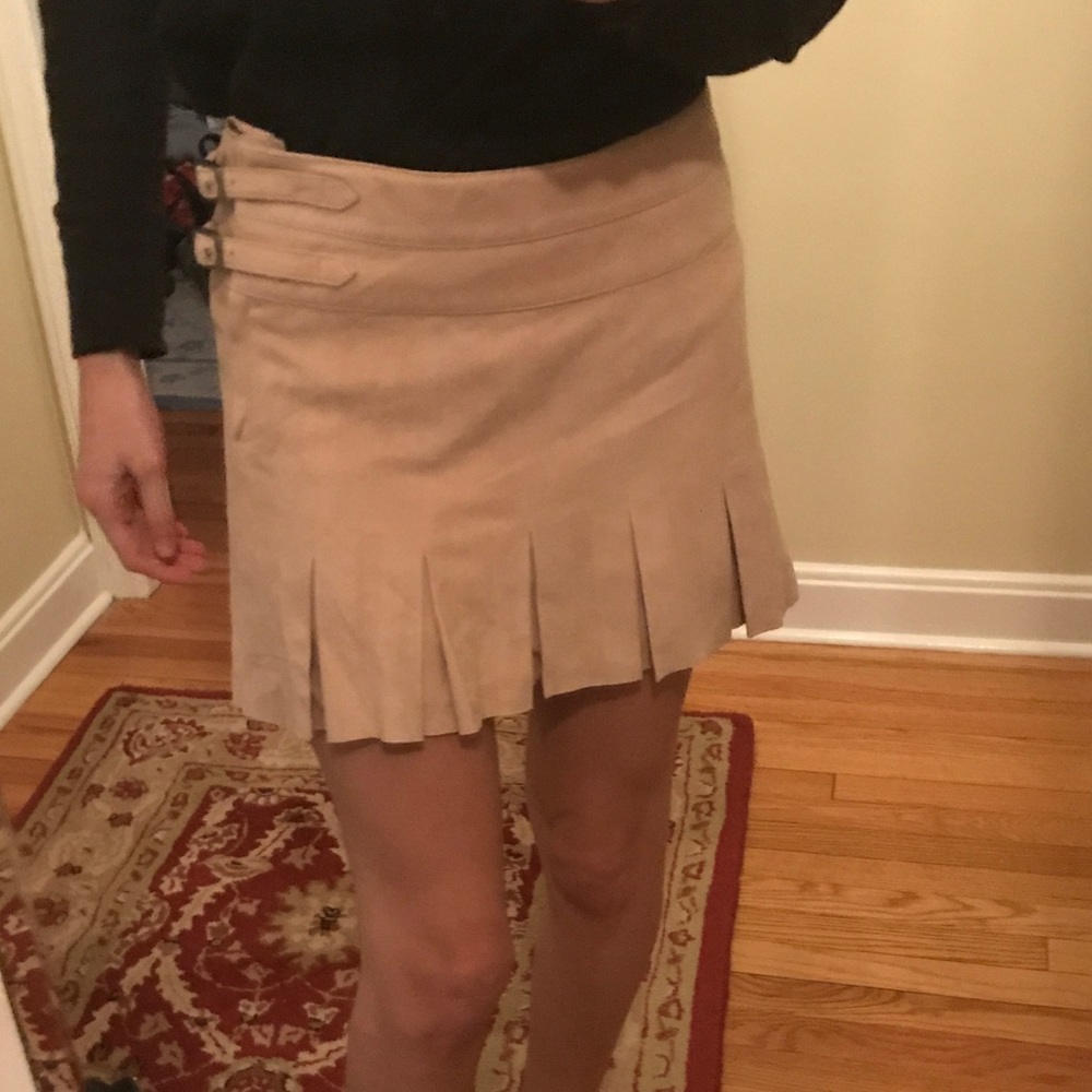 100% leather Joie skirt size 4