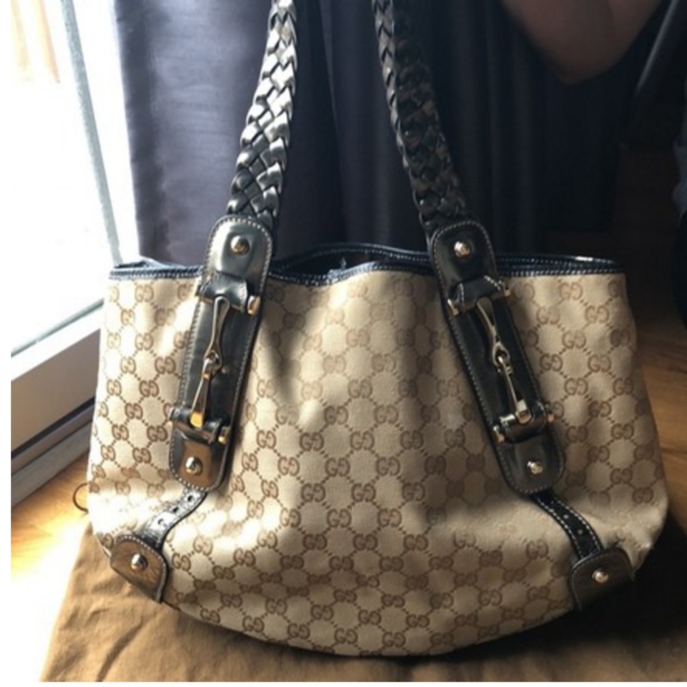 ‼️SOLD‼️Gucci Pelham Woven Canvas Hobo Bag