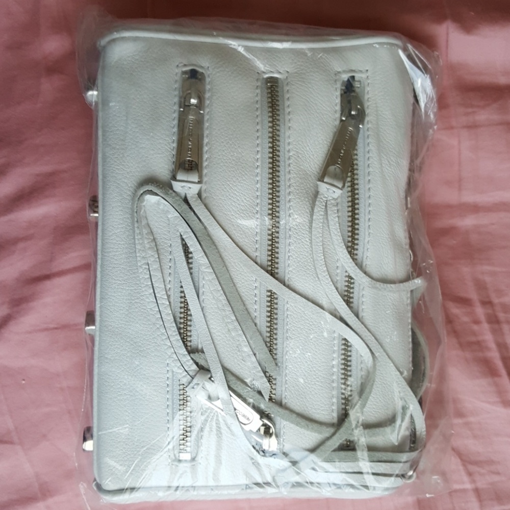 Rebecca Minkoff Mini 5 Zip in White