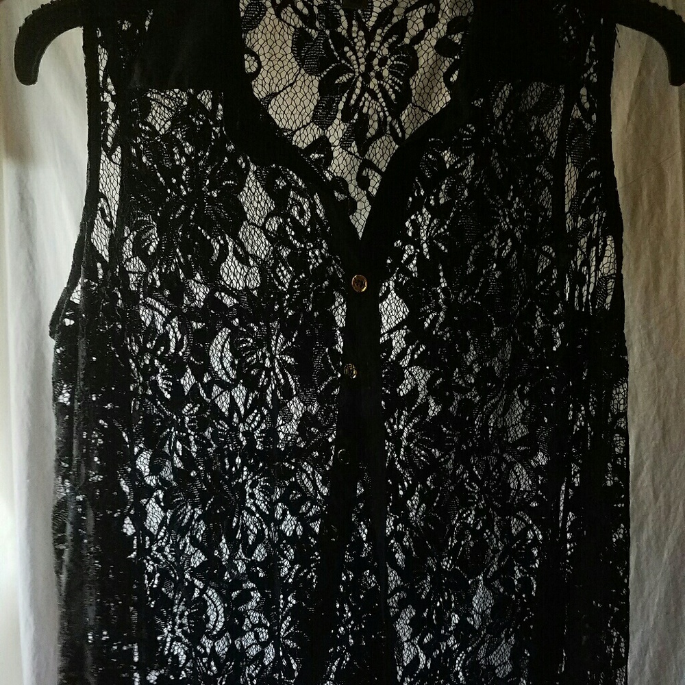 Black Button-up blouse