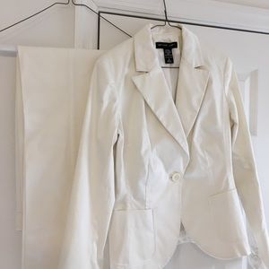 All white suit