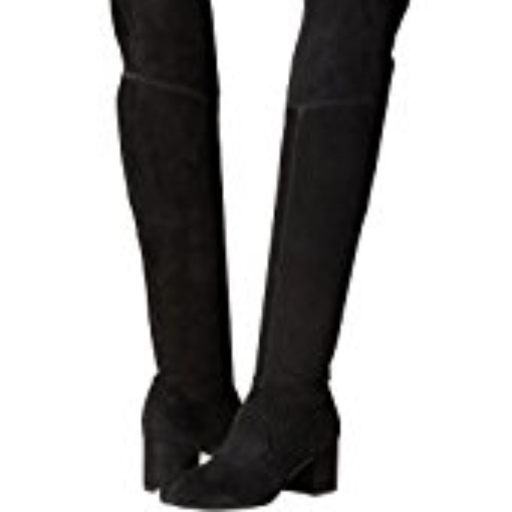 Schutz Tamara over the knee black boots NIB 10