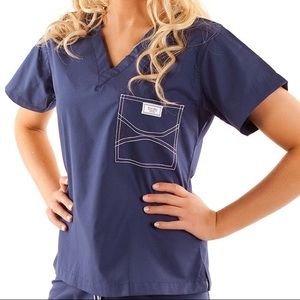 Blue sky scrub top S