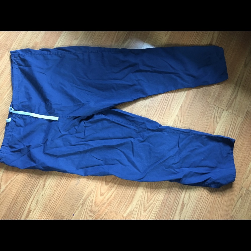 Blue hospital scrub bottoms