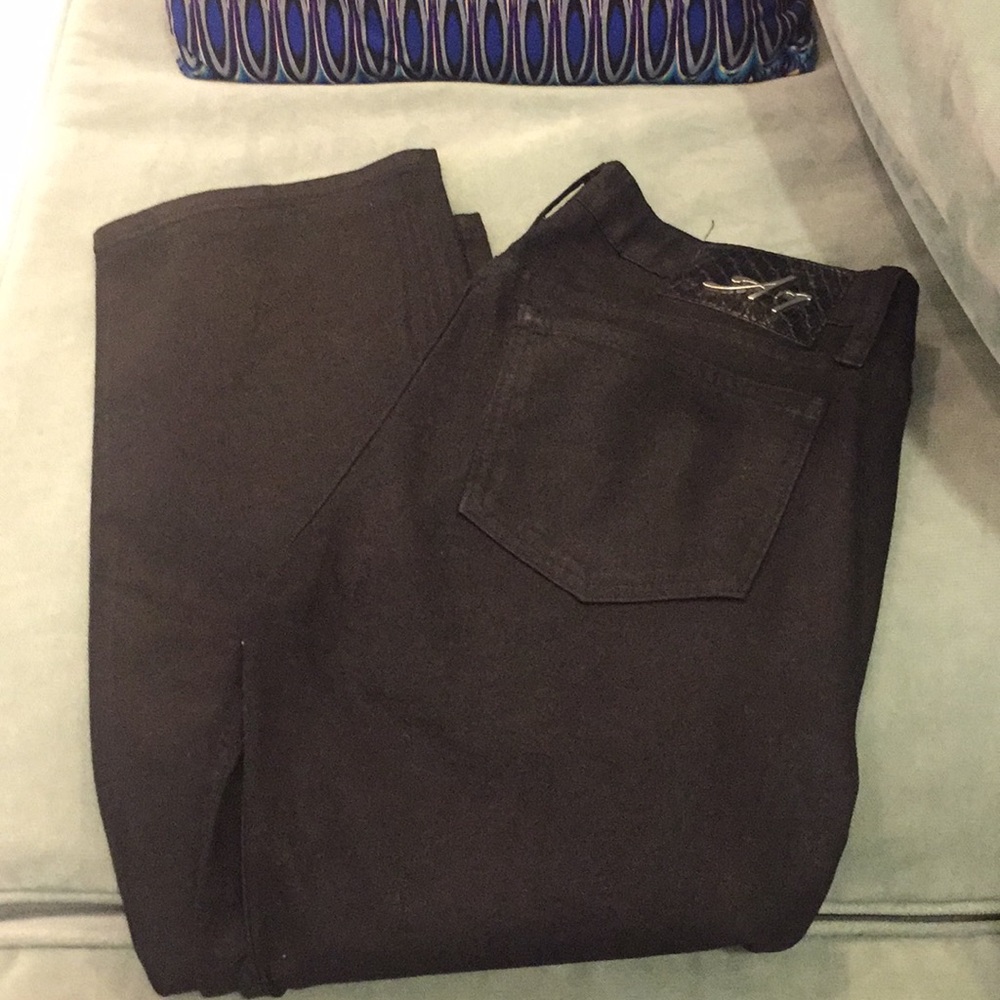 A7 BLACK BOOTCUT PANTS