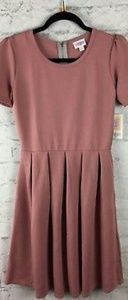 Lularoe dusty rose amelia NWT medium