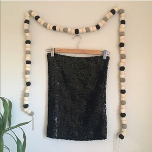 Sequined Tube Top
