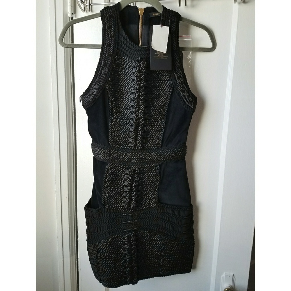 Balmain X H&M Black Rope Dress