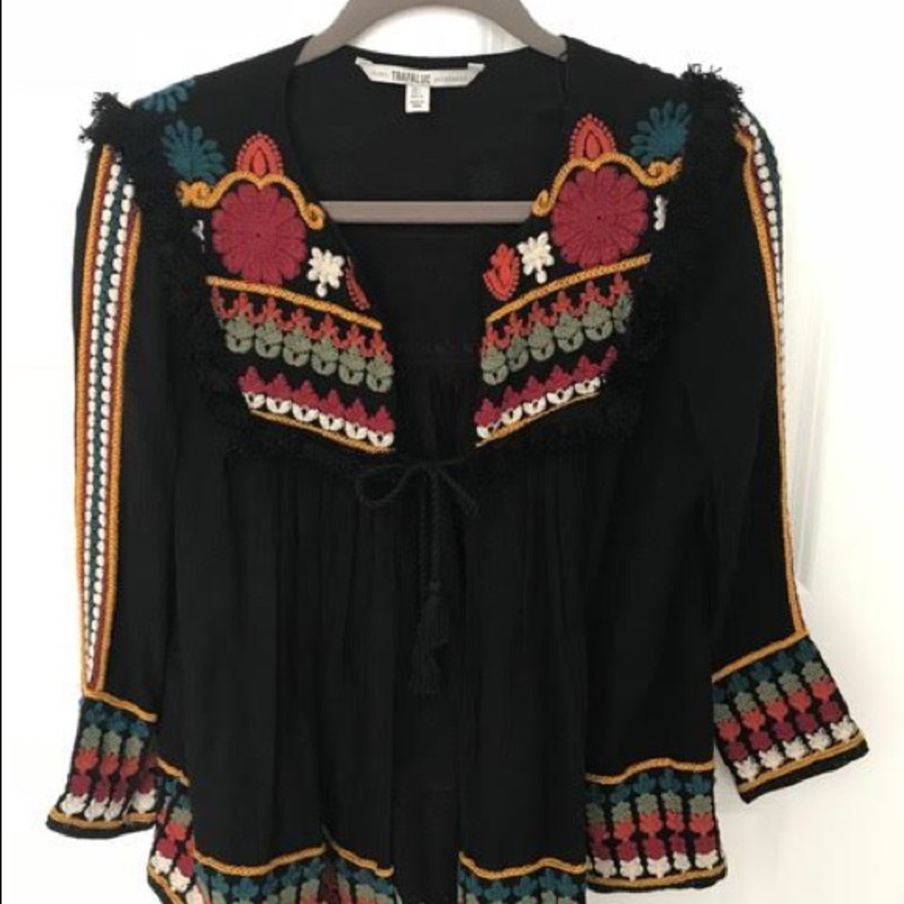 Zara Embroidered Boho Topper/Jacket