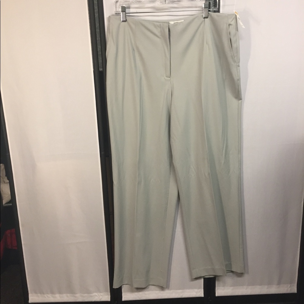 NWT Talbot's Light Gray Pleated Dress Pants SZ 16