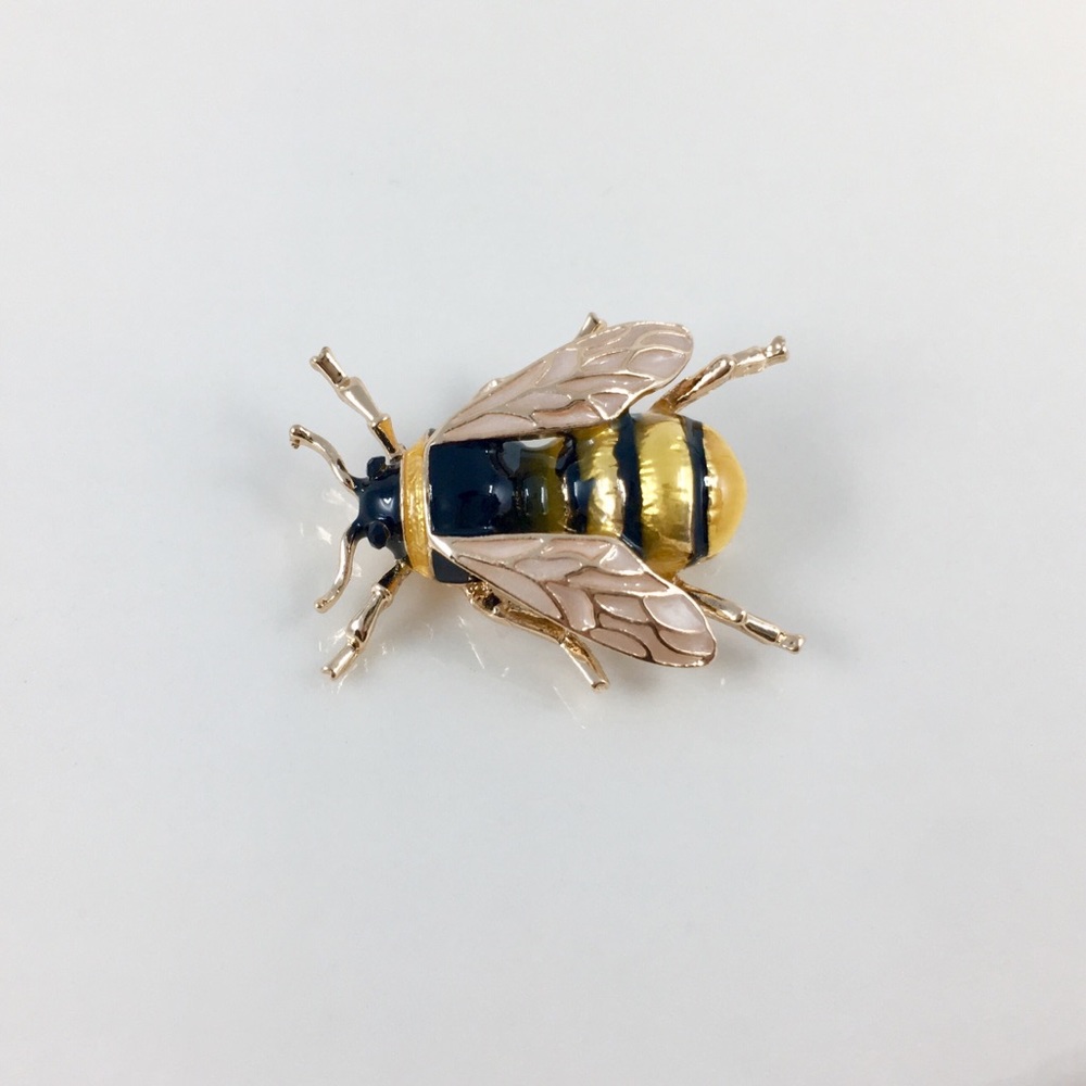 Only ships with $15 orders. Black Cicada Brooch - Picture 4 of 6