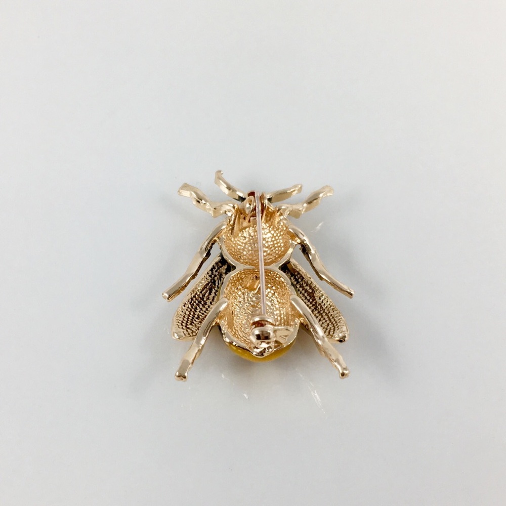 Only ships with $15 orders. Black Cicada Brooch - Picture 5 of 6