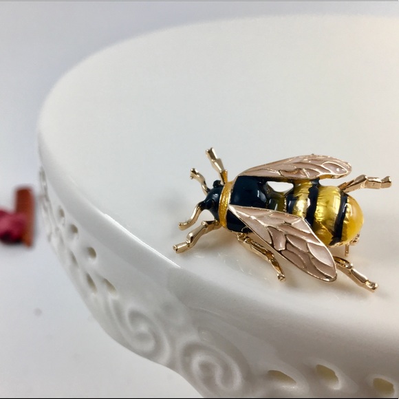 Only ships with $15 orders. Black Cicada Brooch - Picture 3 of 6