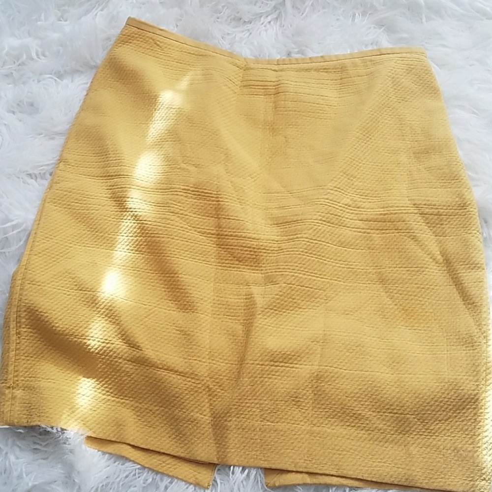 The Limited yellow pencil skirt