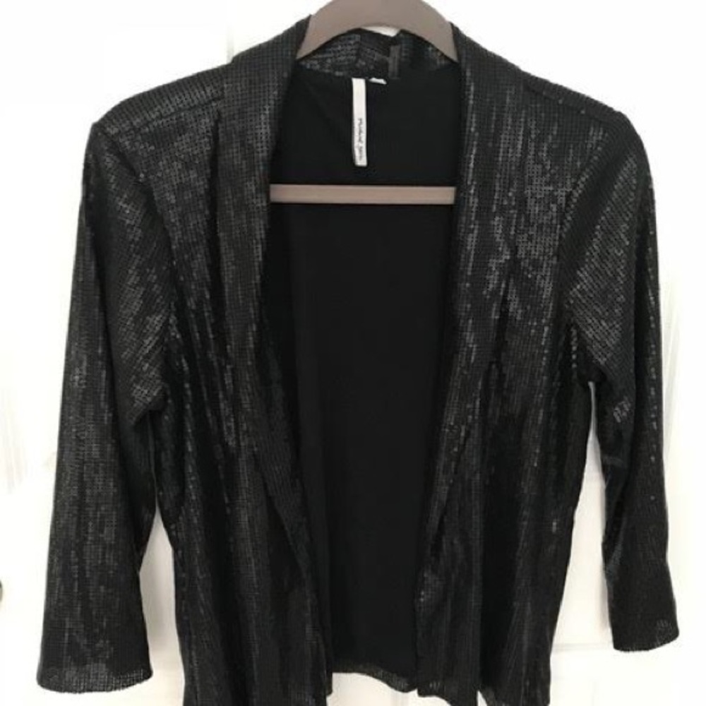 Michael Stars Matte Sequin Stretch Blazer