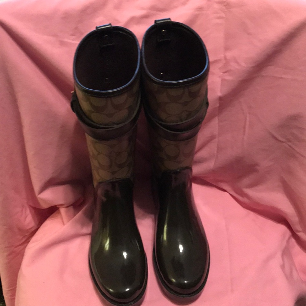 Coach rain boots