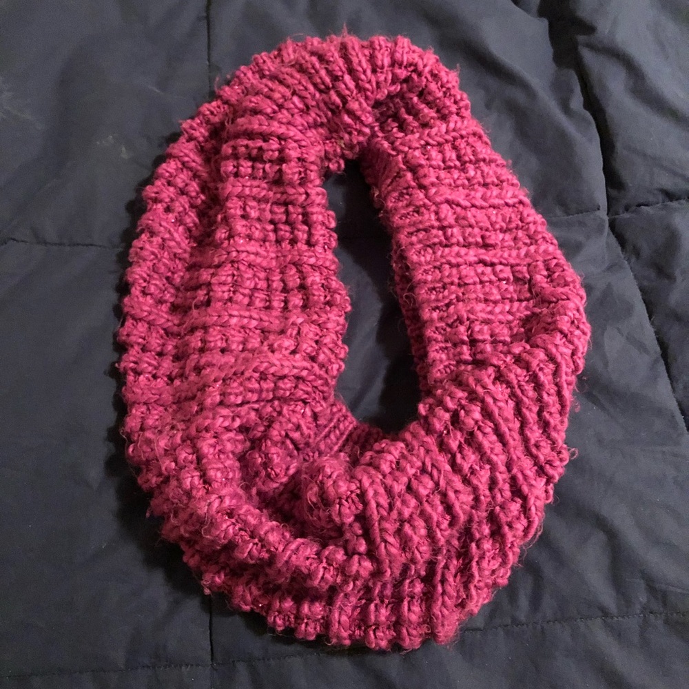 Purple infinity scarf