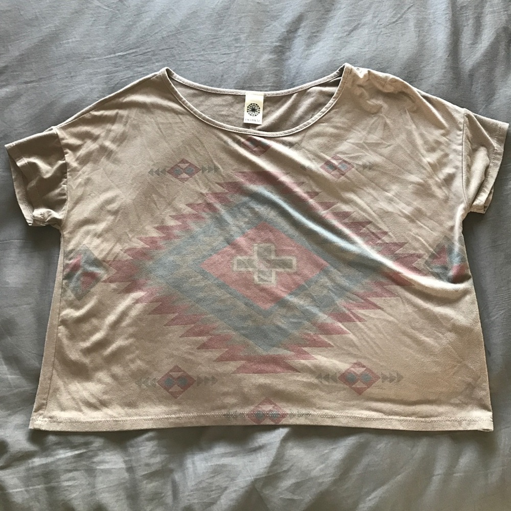 New Mexico pattern crop top