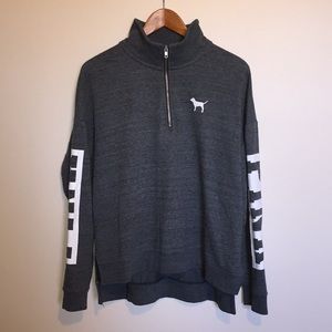 Victoria Secret PINK half zip pullover sweatshirt