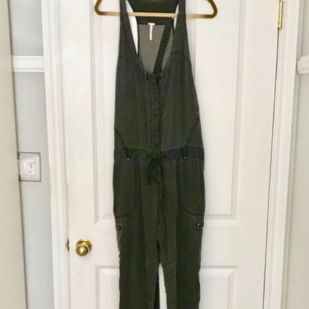 Free People Olive Green Jumpsuit