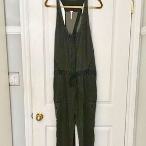 Free People Olive Green Jumpsuit