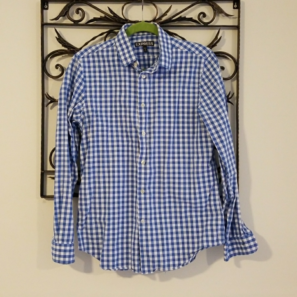 Express slim fit button up