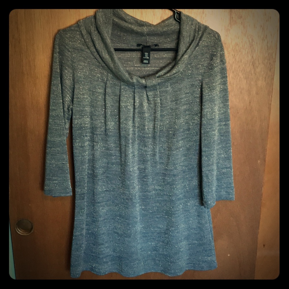 H&M Sparkle Cowl Neck Tunic