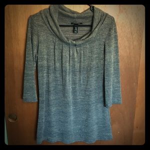 H&M Sparkle Cowl Neck Tunic
