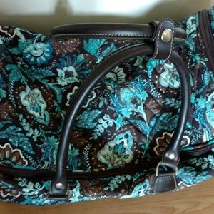 Vera Bradley carry on with wheels retired line