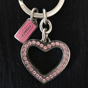 Coach heart keychain (perfect stocking stuffer)