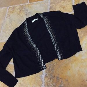 Calvin Klein sweater-jacket black/charcoal/silver