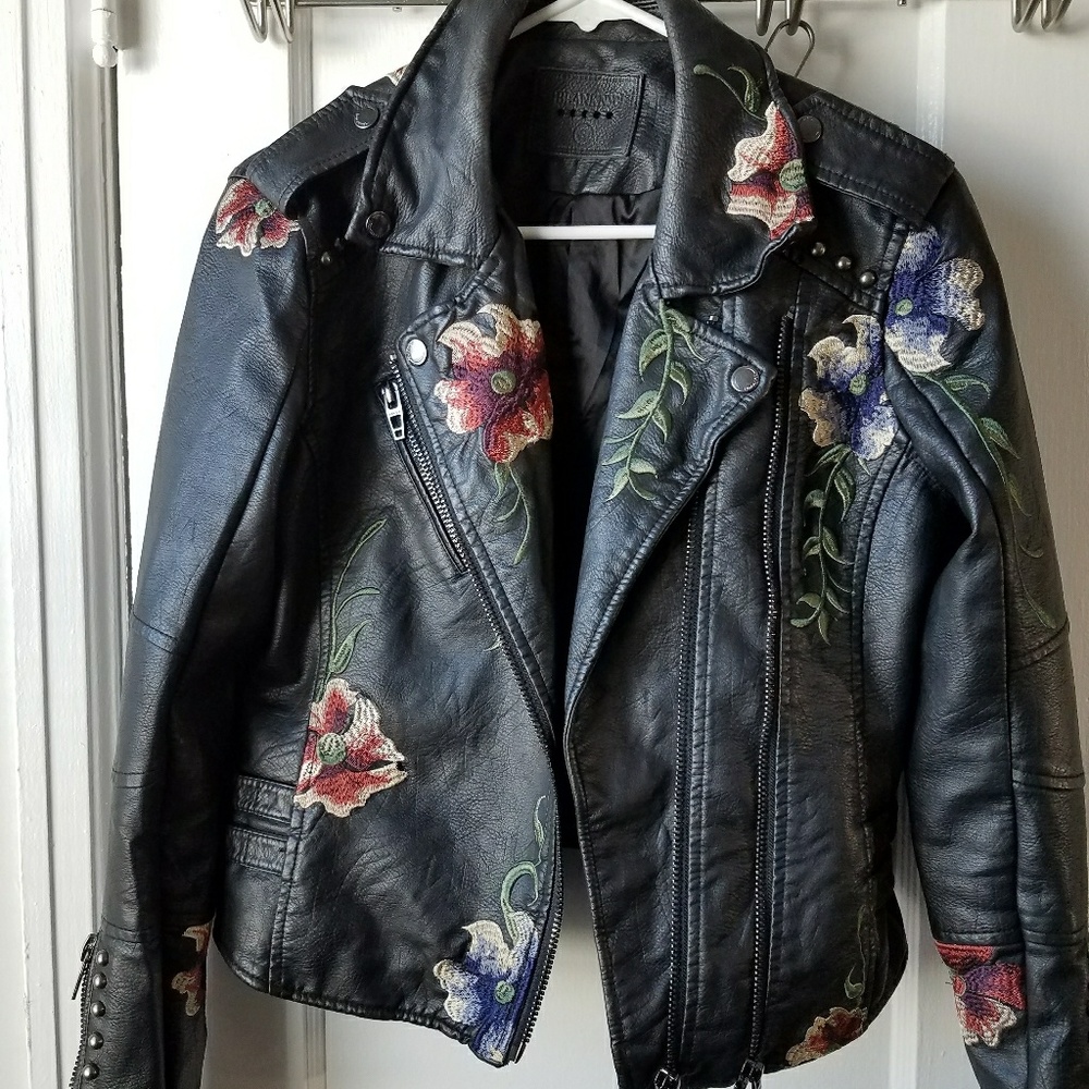 Embroidered Moto Jacket