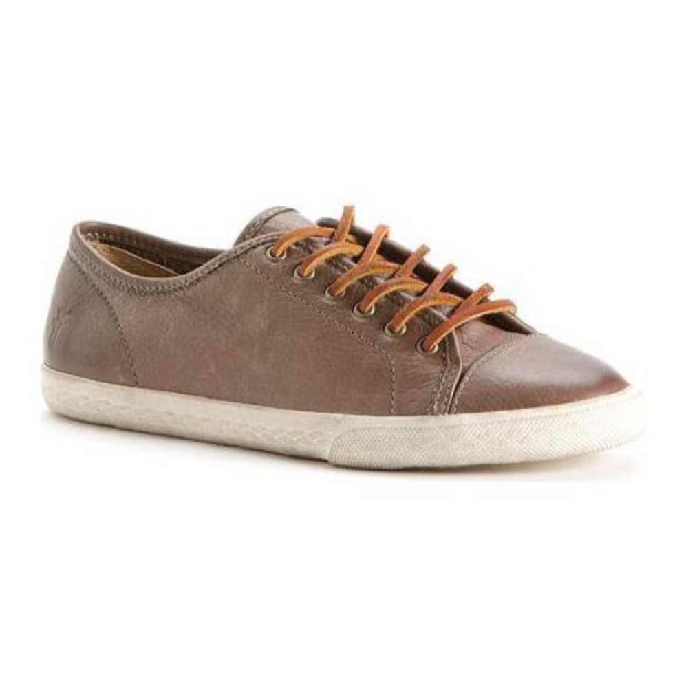 Frye Grey Leather Sneakers Size 8.5 Leather laces
