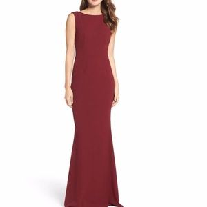 NWT Katie May Vionnet Dress in Bordeaux Size 2