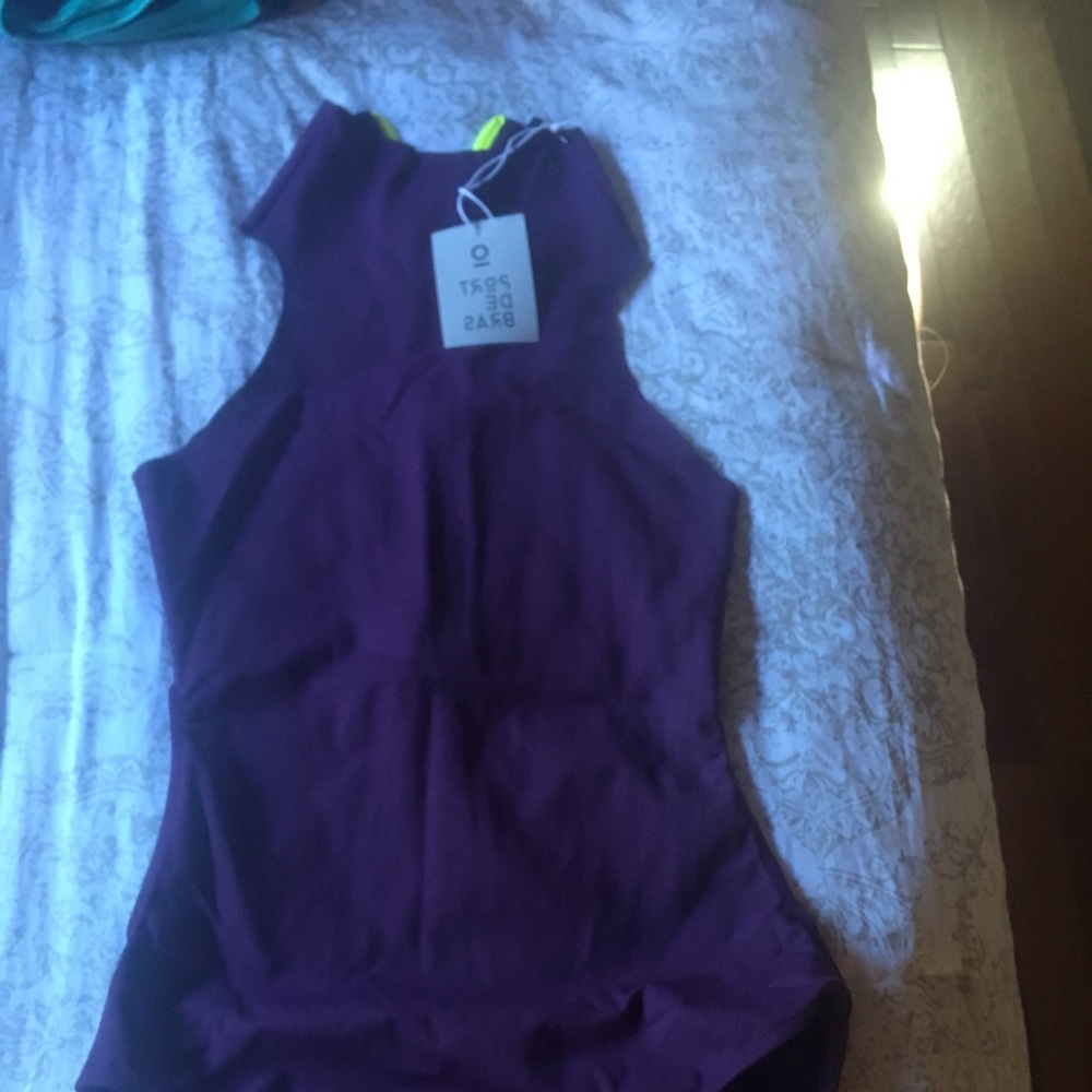 Onesie Mika Leotard Purple Neón green Port de Bra