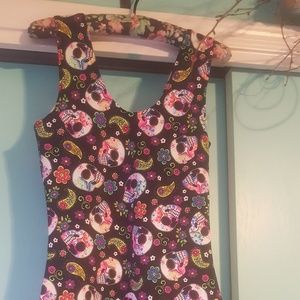 Bodycon Day of the dead skull dress
