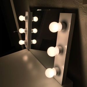 White vanity Mirror