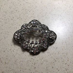 Pretty rhinestone brooch