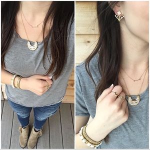 4in-1 earrings. Mondrian ear jackets.