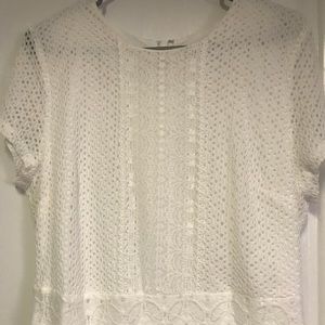 New York &company lace white dress