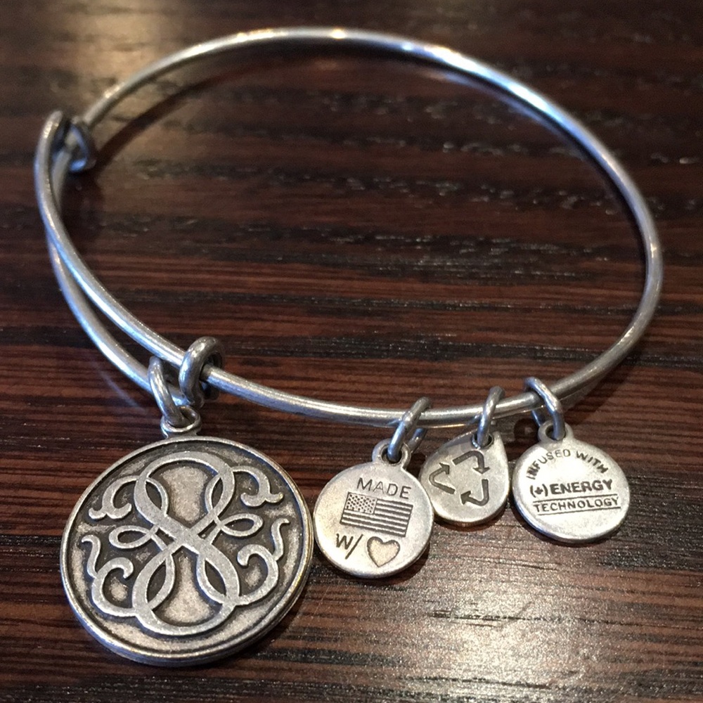 Alex And Ani bangle bracelet with infinity charm