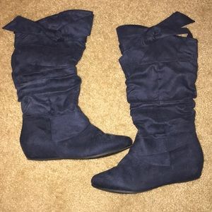Navy Blue Boots