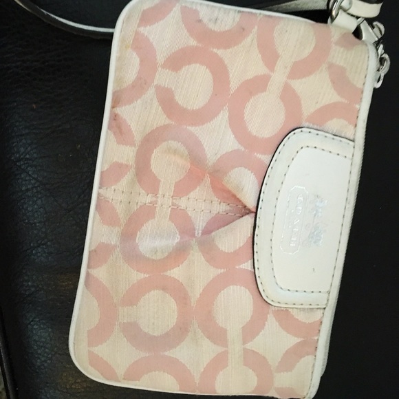 Coach clutch - pink cloth - Picture 1 of 4