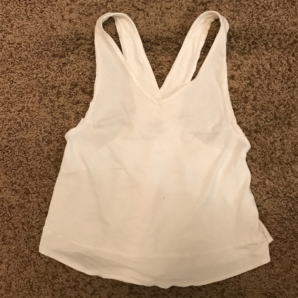 Free people white tank top