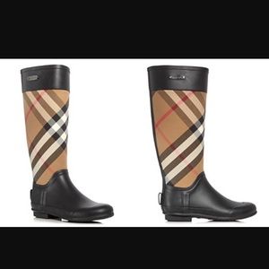 Burberry rain boots