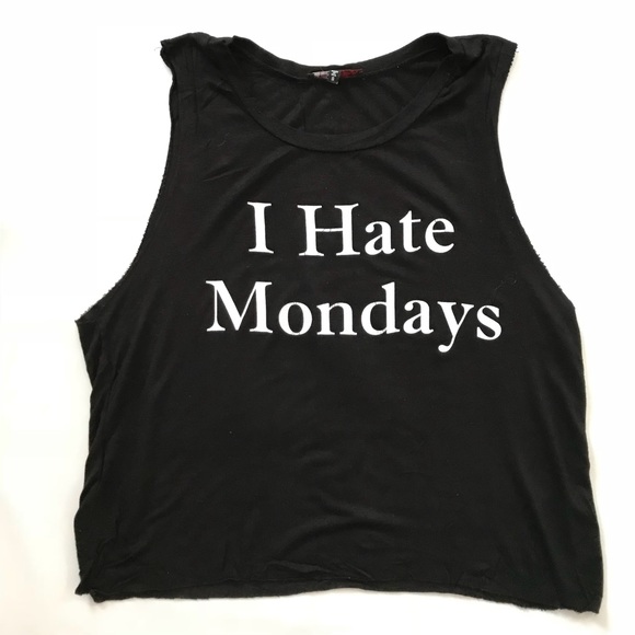 Love Culture VGUC I Hate Monday’s sleeveless tee - Picture 2 of 5