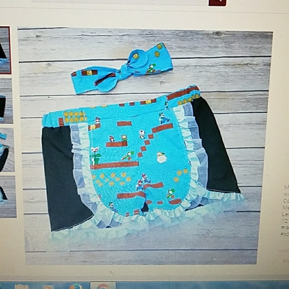 Mario ruffle shorts set for hessel