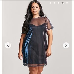 Forever 21 Sparkly Mesh Combo Dress