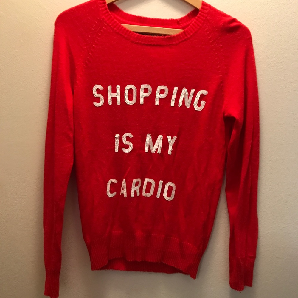Wildfox shopping is my cardio sweater/jumper